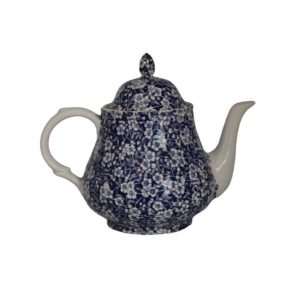 Arthur Wood Teapot Ironstone Blue and White Floral Chintz
